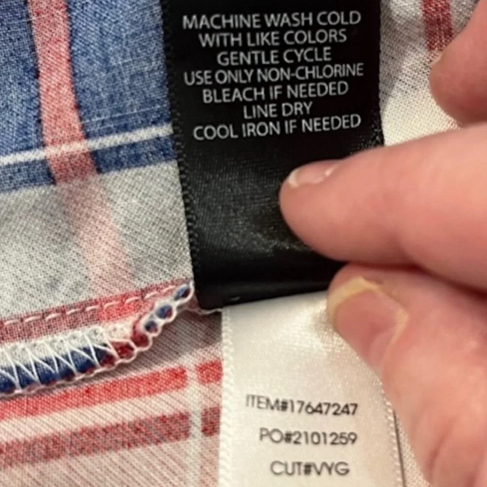 Torrid Puff Sleeve Tiered Midi Dress - Challis Plaid Red & Blue Sz14-16 (1X) EUC - Picture 14 of 14